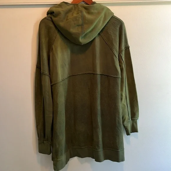 Free People Zoe Hoodie Hunter Green Size XS NWT - Picture 7 of 16